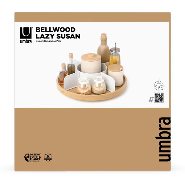 Органайзер для специй Bellwood, белый/натуральное дерево, UMBRA, изображение 13