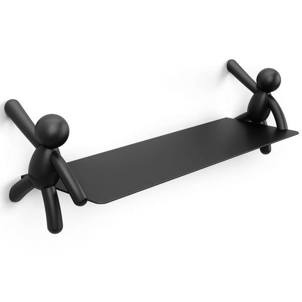 Полка Buddy, 46х15 см, черная, UMBRA