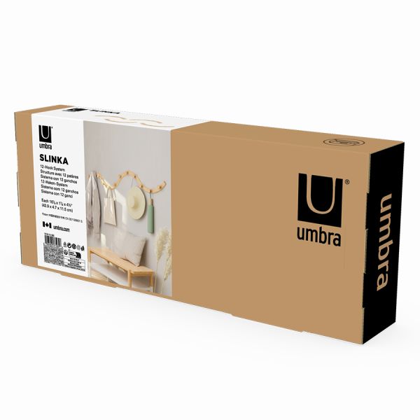 Вешалка настенная Slinka, натуральное дерево, UMBRA, изображение 18