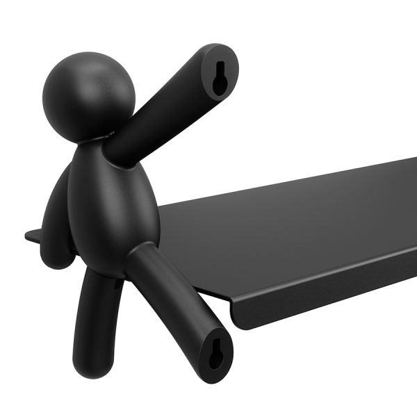 Полка Buddy, 46х15 см, черная, UMBRA, изображение 7