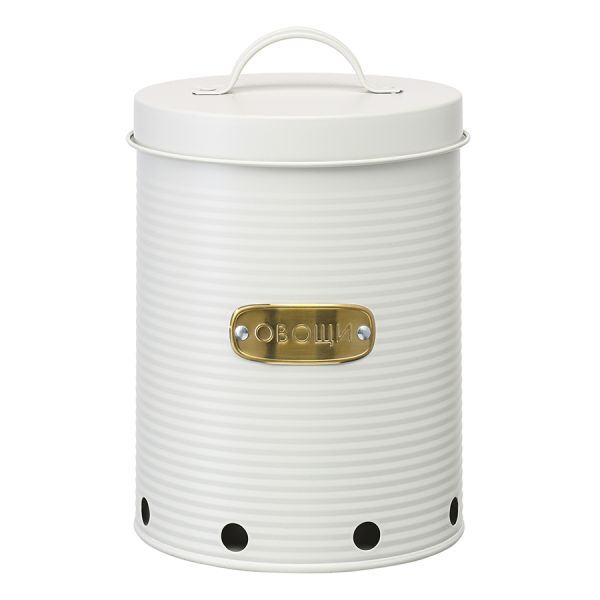 Банка для хранения овощей Irmel, 6 л, молочная, Smart Solutions