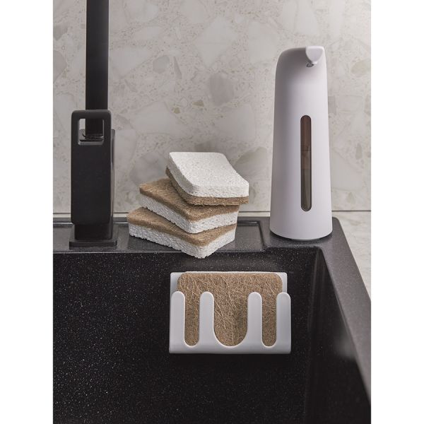 Держатель губки для мытья посуды Jaw, белый, Smart Solutions, изображение 6