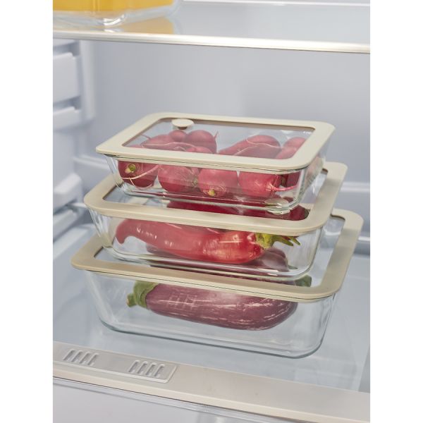 Контейнер для запекания и хранения стеклянный с вакуумным эффектом, 700 мл, светло-серый, Smart Solutions, изображение 5