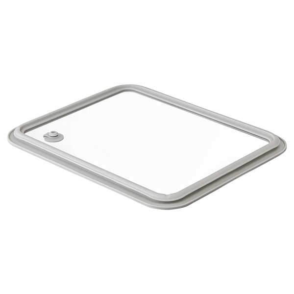 Контейнер для запекания и хранения стеклянный с вакуумным эффектом, 2,6 л, светло-серый, Smart Solutions, изображение 8