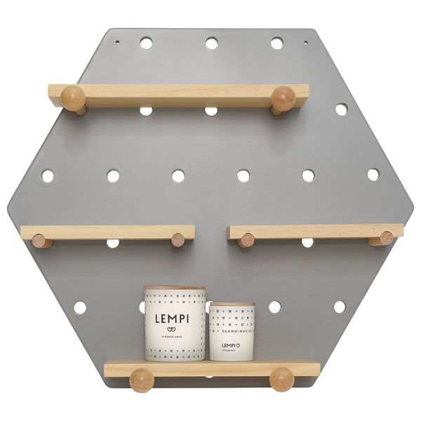 Пегборд Shely, 43х50 см, светло-серый, Bergenson Bjorn, изображение 3