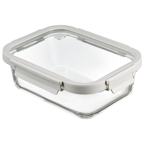 Контейнер для запекания и хранения прямоугольный с крышкой, 1,5 л, светло-серый, Smart Solutions