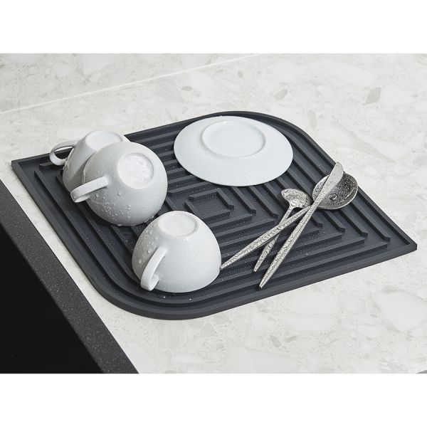 Коврик для сушки посуды Dry Flex, 34,5х31,5 см, темно-серый, Smart Solutions, изображение 13