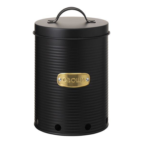 Банка для хранения овощей Irmel, 2,5 л, графит, Smart Solutions