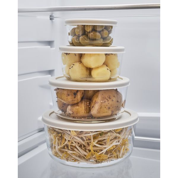 Набор контейнеров для запекания и хранения круглые с крышками, серые, 4 шт., Smart Solutions, изображение 4