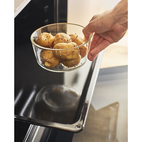 Набор контейнеров для запекания и хранения круглые с крышками, серые, 4 шт., Smart Solutions, изображение 6