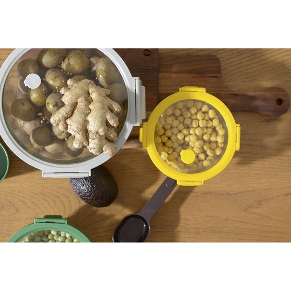 Контейнер для запекания и хранения круглый с крышкой, 1,3 л, светло-серый, Smart Solutions, изображение 5