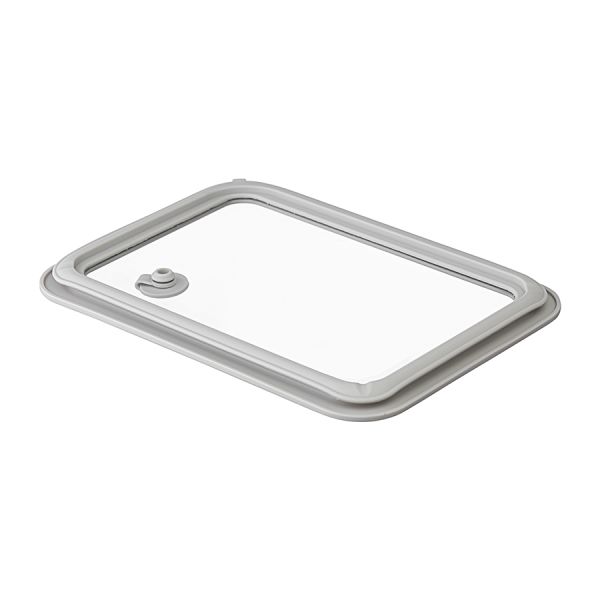 Контейнер для запекания и хранения стеклянный с вакуумным эффектом, 700 мл, светло-серый, Smart Solutions, изображение 9