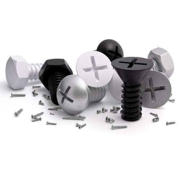 Набор вешалок Screw, серый, 3 шт., QUALY, изображение 3