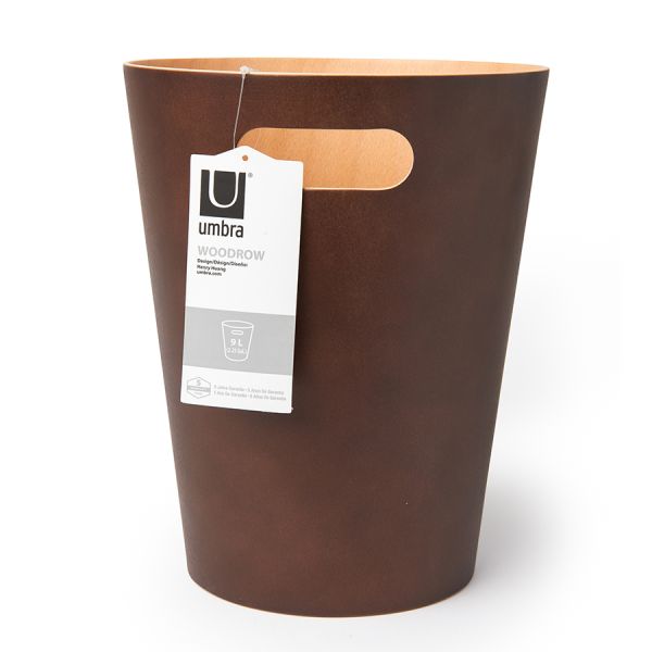 Корзина для мусора Woodrow, 7,5 л, эспрессо, UMBRA, изображение 2