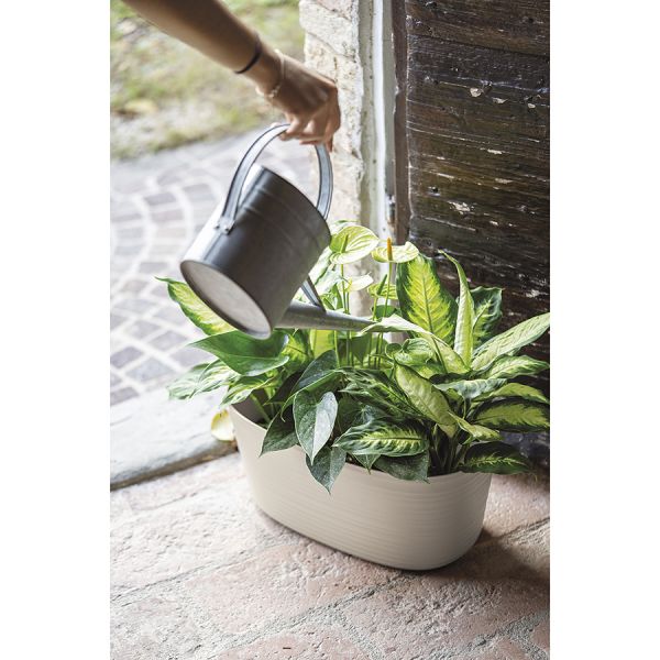 Кашпо для комнатных растений большое Tierra, серо-бежевое, Guzzini, изображение 3