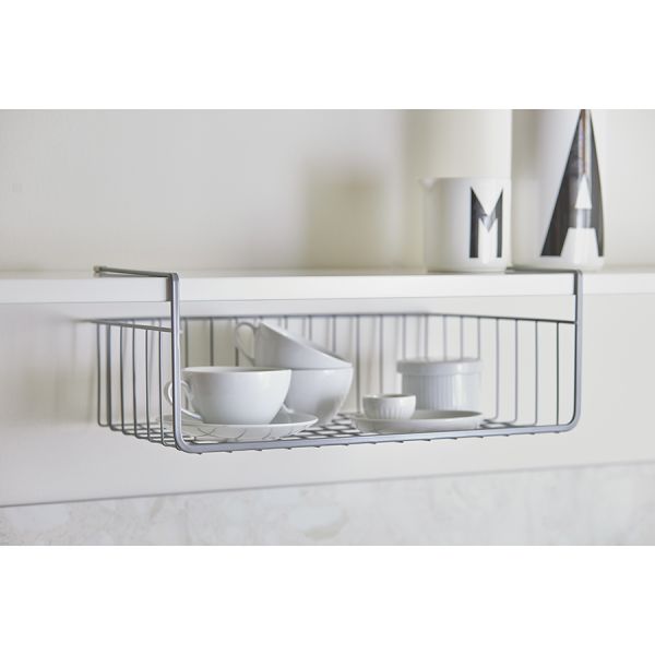 Корзина для хранения подвесная Granli, 38,8х24,5х15 см, серая, Smart Solutions, изображение 5