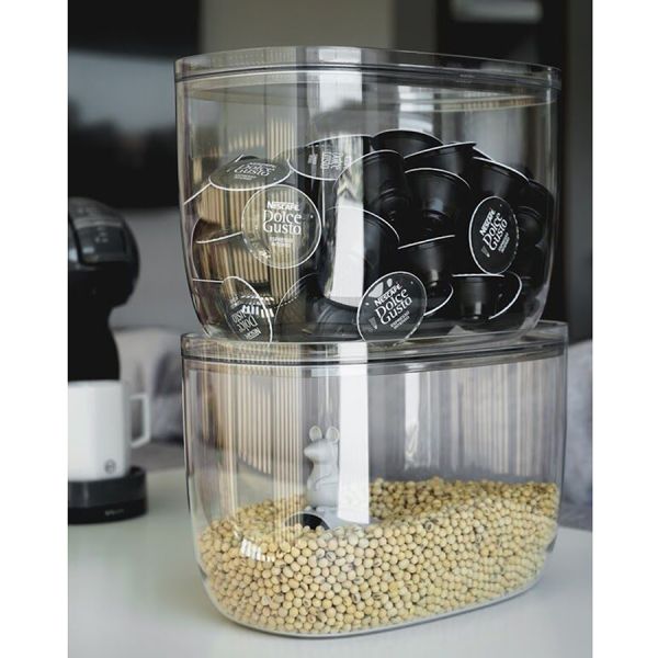 Контейнер с мерной ложкой Lucky Mouse, 7 л, QUALY, изображение 5