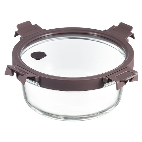 Контейнер для запекания и хранения круглый с крышкой, 950 мл, темно-сливовый, Smart Solutions, изображение 6