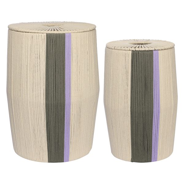 Корзина плетеная Conga Grey из коллекции Ethnic, размер M, Tkano, изображение 11