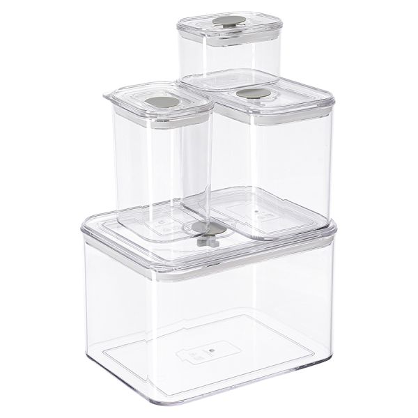 Набор из 4-х контейнеров для хранения с крышкой и клапаном Keep in, Smart Solutions