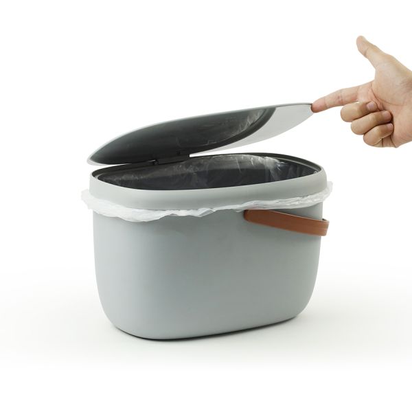 Контейнер для пищевых отходов Foody, 7 л, серый, QUALY, изображение 4