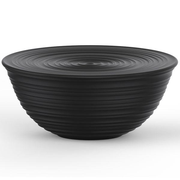 Миска с крышкой Tierra, ?30 см, черная, Guzzini