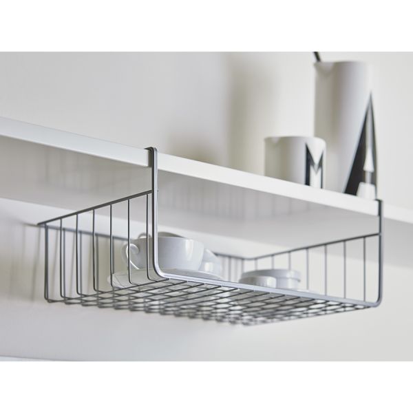 Корзина для хранения подвесная Granli, 38,8х24,5х15 см, серая, Smart Solutions, изображение 4