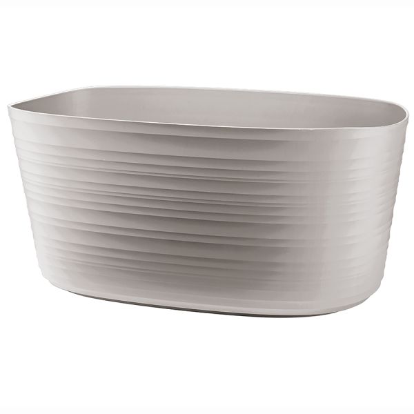 Кашпо для комнатных растений большое Tierra, серо-бежевое, Guzzini