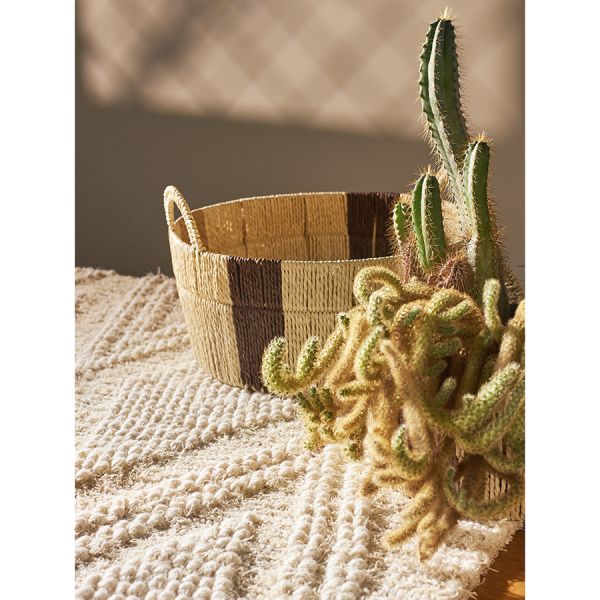 Корзина плетеная круглая Bodhran Chocolate из коллекции Ethnic, размер L, Tkano, изображение 3