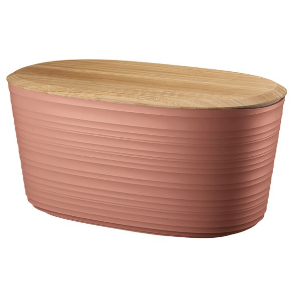 Хлебница с бамбуковой крышкой Tierra, 10 л, терракотовая, Guzzini