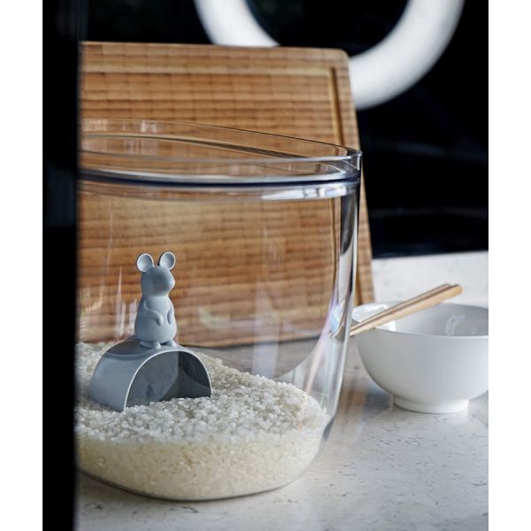 Контейнер с мерной ложкой Lucky Mouse, 7 л, QUALY, изображение 3