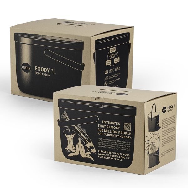 Контейнер для пищевых отходов Foody, 7 л, зеленый, QUALY, изображение 9