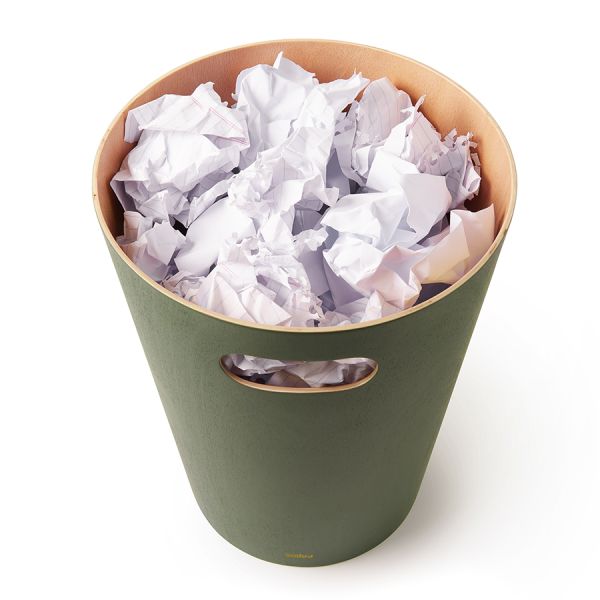 Корзина для мусора, 7,5 л, Woodrow, зеленая, UMBRA, изображение 5