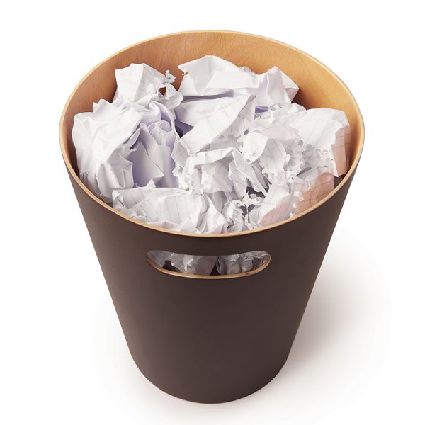 Корзина для мусора Woodrow, 7,5 л, эспрессо, UMBRA, изображение 8