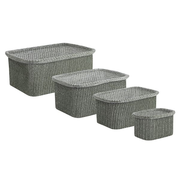 Набор из 4-х корзин для хранения Sustainable collection, оливковый, Bergenson Bjorn