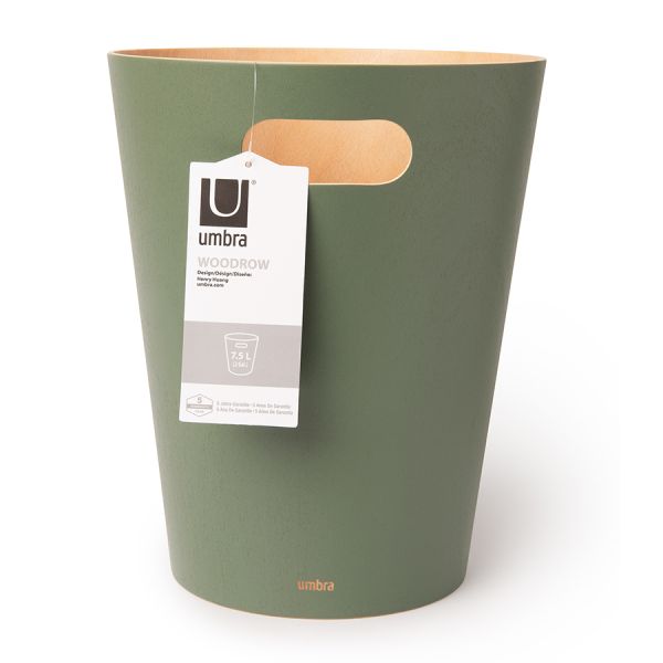 Корзина для мусора, 7,5 л, Woodrow, зеленая, UMBRA, изображение 8