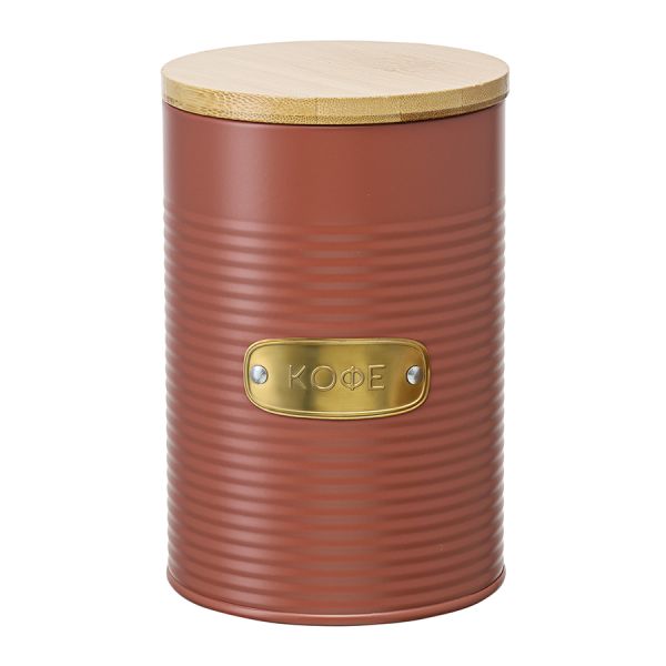 Банка для хранения кофе Irmel, 1,3 л, терракота, Smart Solutions