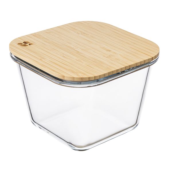 Контейнер для запекания и хранения квадратный Eco Store с крышкой из бамбука, 1,9 л, Smart Solutions