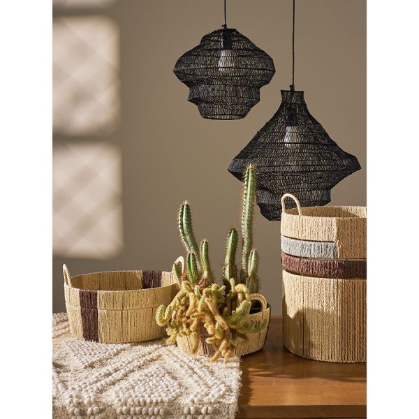 Корзина плетеная овальная Bodhran Chocolate из коллекции Ethnic, размер M, Tkano, изображение 2