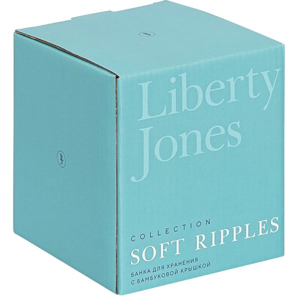Банка для хранения с крышкой из каучукового дерева Soft Ripples, Dual Glazing, 750 мл, Liberty Jones, изображение 6
