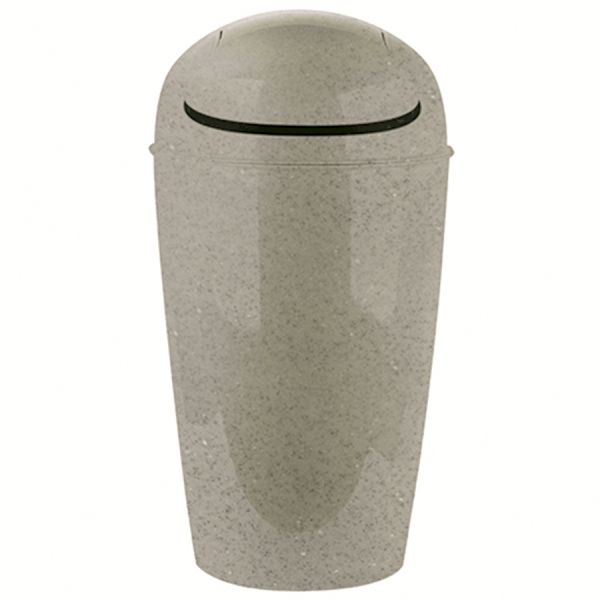 Корзина для мусора с крышкой Del Organic, 30 л, песочная, Koziol