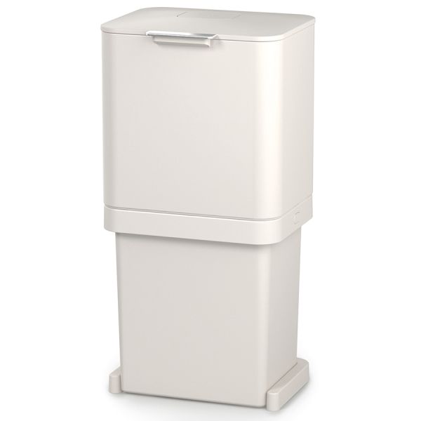 Контейнер для мусора с двумя баками Totem Pop 60 л белый, Joseph Joseph