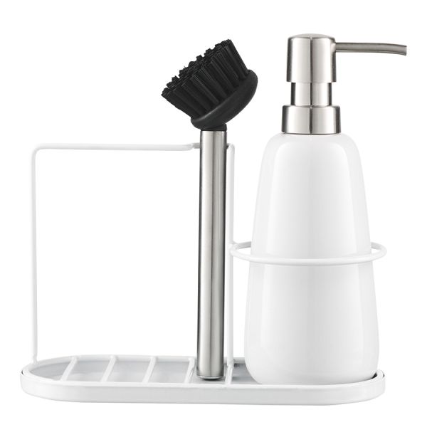 Органайзер с диспенсером для мыла Gunvor, 380 мл, белый, Smart Solutions