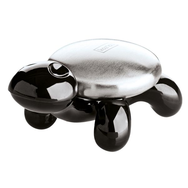 Металлическое мыло c подставкой AMANDA чёрное, Koziol