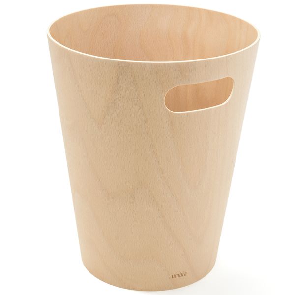 Корзина для мусора Woodrow натуральное дерево, Umbra