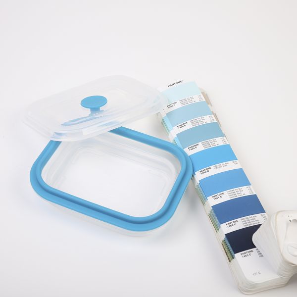 Контейнер для переноски и хранения силиконовый прямоугольный складной Silikobox, 400 мл, синий, Smart Solutions