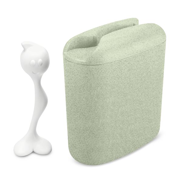 Банка для сыпучих продуктов с ложкой Hot Stuff, Organic, 1,5 л, зеленая, Koziol