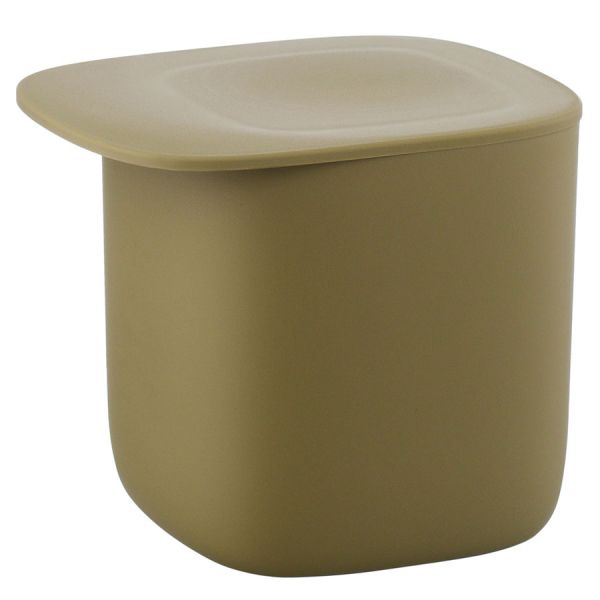 Контейнер для хранения с плоской крышкой, 600 мл, зеленый, Qualy