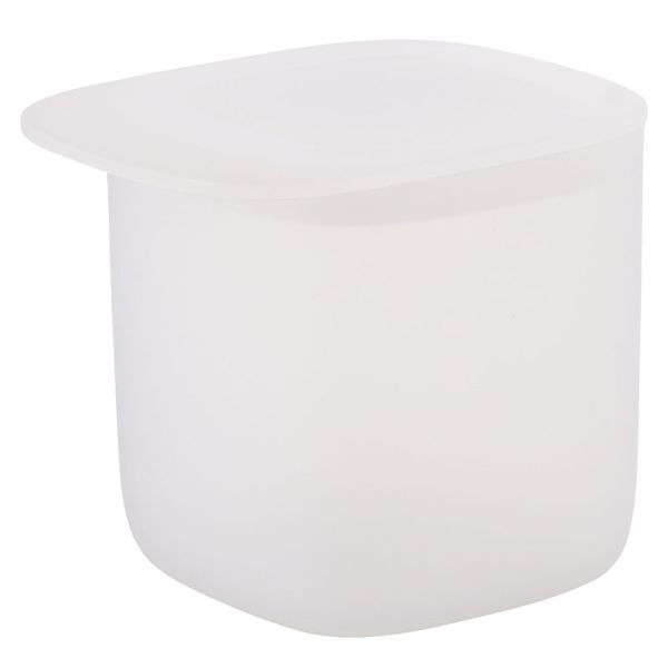 Контейнер для хранения с плоской крышкой, 600 мл, белый, Qualy