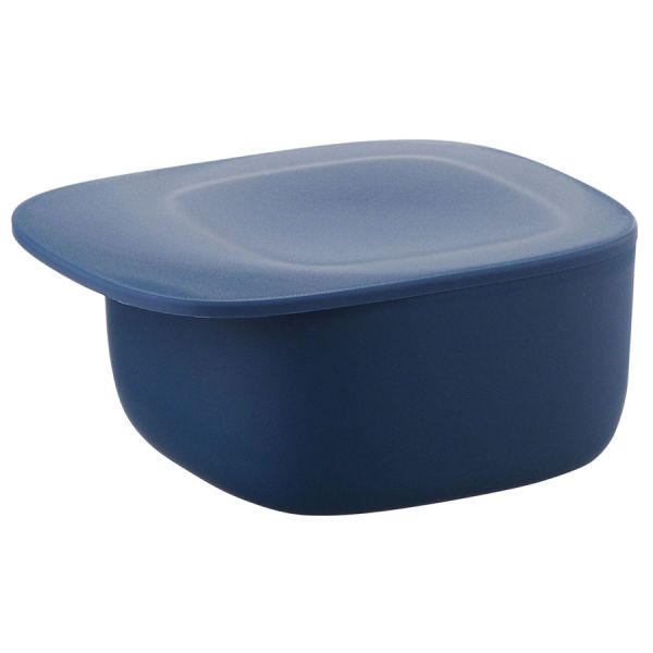 Контейнер для хранения с плоской крышкой, 300 мл, синий, Qualy